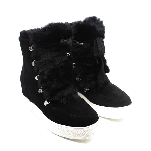 Steve Madden Shoes - Steve Madden Wharton Faux Fur Sneaker Bootie (Women's)